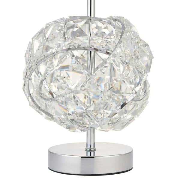 Pagazzi Lighting Monaco Chrome and Glass Table Lamp