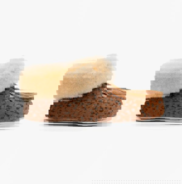 Shepherd MOA Womens Sheepskin Slipper Boots Chestnut/Leopard