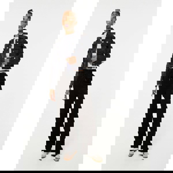 Pink Vanilla Cropped Denim Jacket