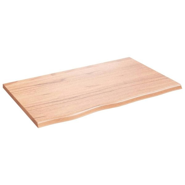 Berkfield Wall Shelf Light Brown 80x50x2 cm Treated Solid Wood Oak