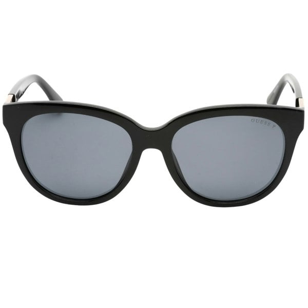 Guess Smoke Polarized Lens Shiny Black Sunglasses