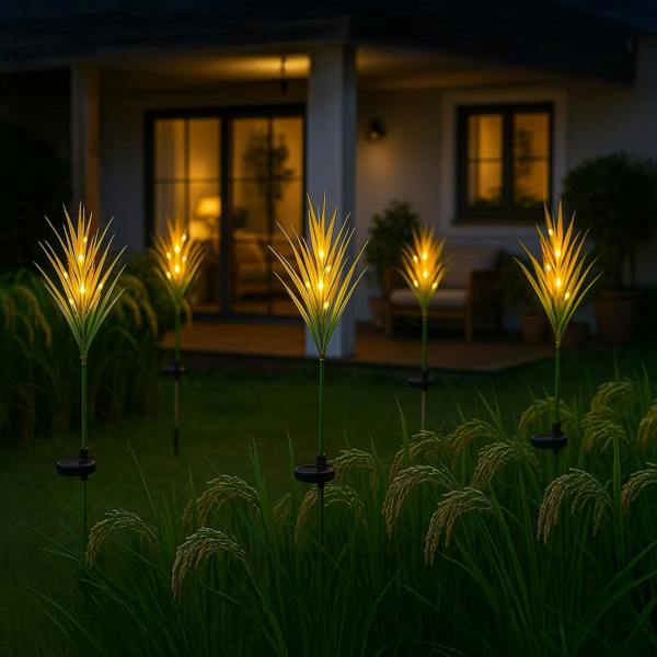 Milagro Wheat Solar Lamp 3000K Ip44 Yellow