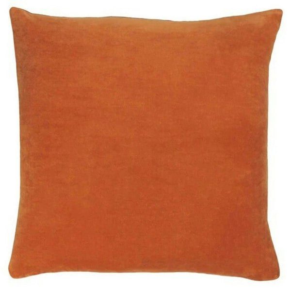 Furn Solo Velvet Square Cushion Cover - Orange