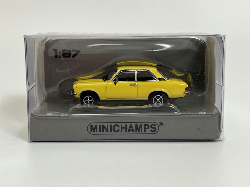 Minichamps Opel Ascona 1970 Yellow 1:87 Scale 870040004