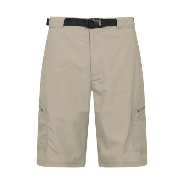 Mountain Warehouse Mens Saunter Belted Cargo Shorts - Beige - 