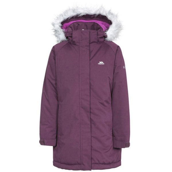 Trespass Childrens Girls Fame Waterproof Parka Jacket - Potent Purple