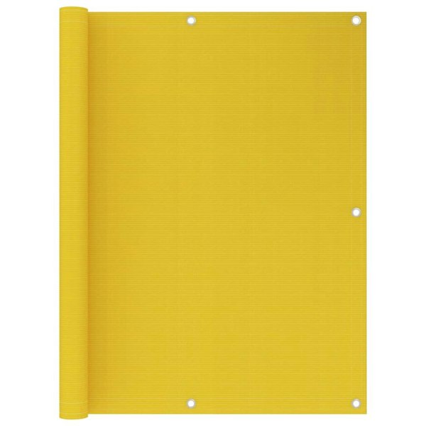 Berkfield Balcony Screen Yellow 120x400 cm HDPE