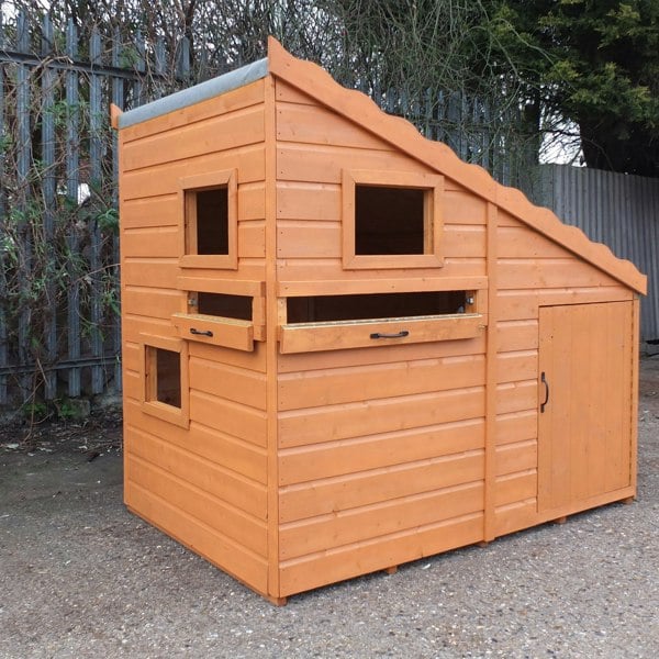 Shire Command Post 6x4 Childrens Playhouse with 12mm Shiplap cladding - Best Shed