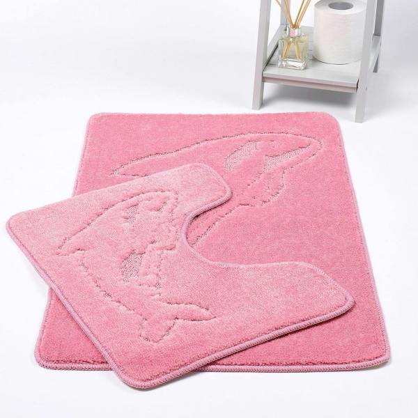 Dolphin 2pc Bath Mat and Pedestal Set