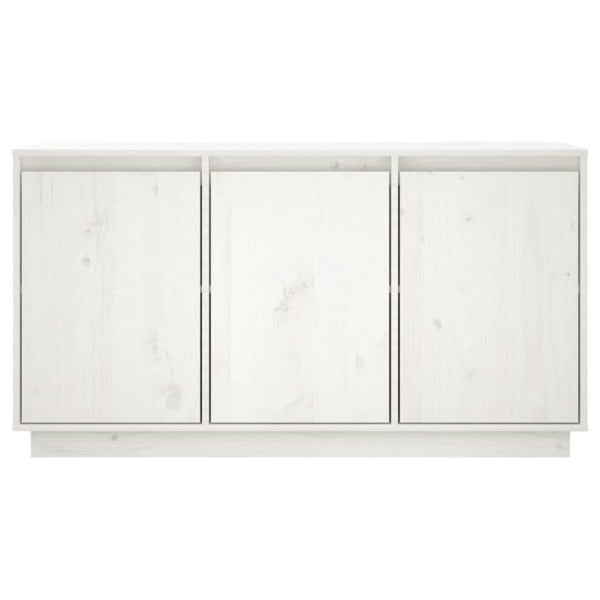 Berkfield Sideboard White 111x34x60 cm Solid Wood Pine