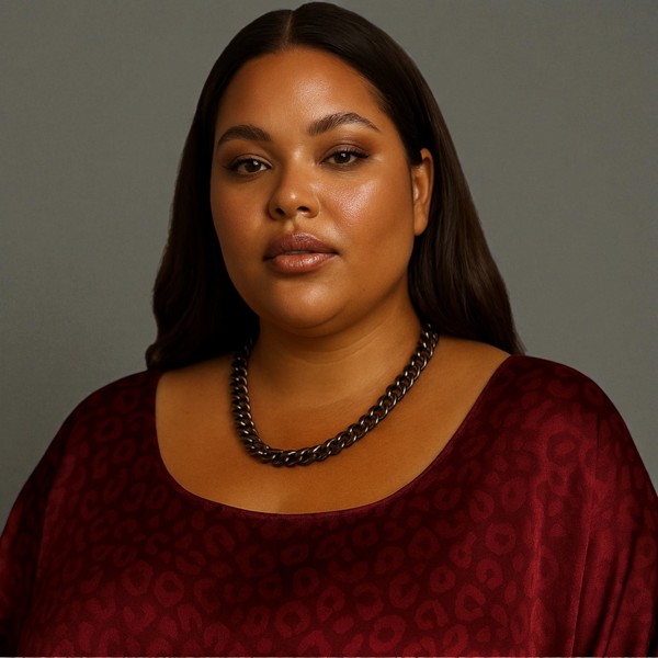 Plus Size Red Burgundy Leopard Jacquard Dress Detail