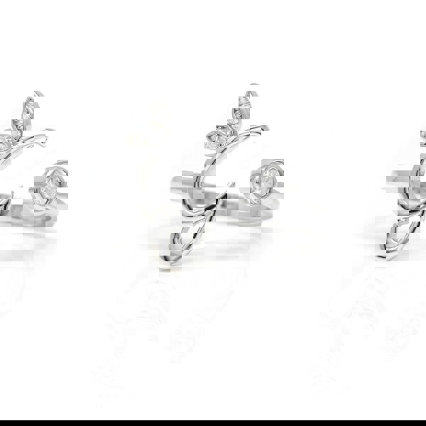 Say It With Adjustable Winged Initial Ring - Sterling Silver