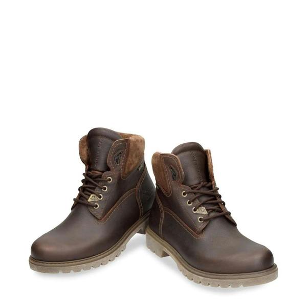 Panama Jack Amur GTX C10 - Men's Brown Waterproof Leather Ankle Boots