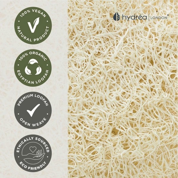 Hydréa London Organic Egyptian Loofah Facial Pad