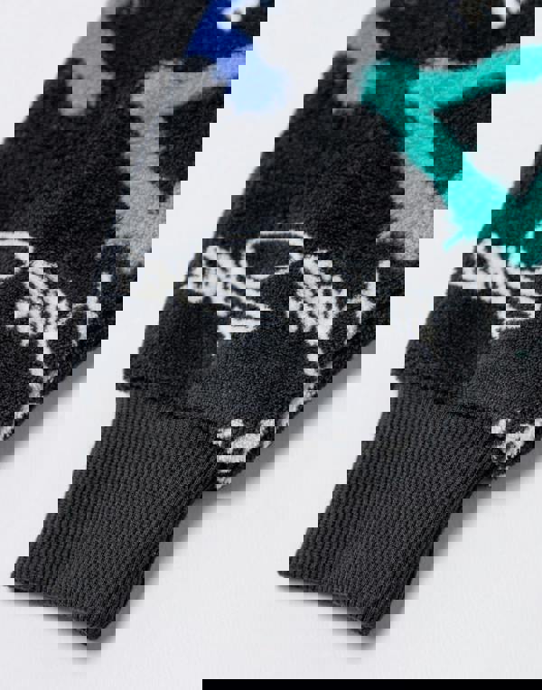 PlayStation Boys Black Logo Blanket Hoodie (One Size)