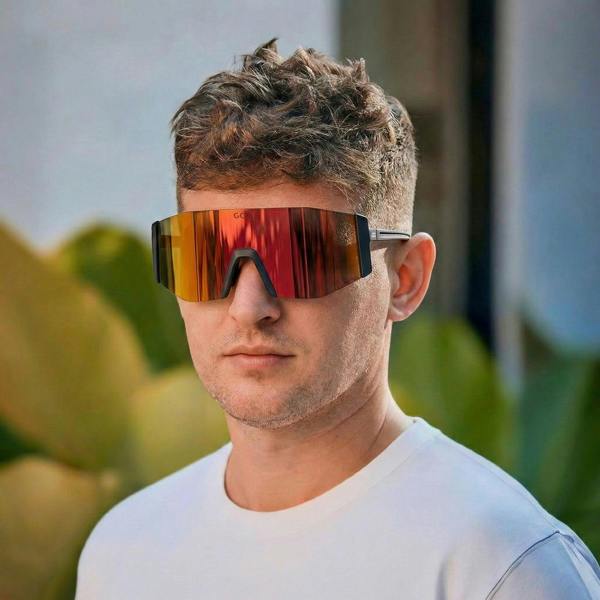 GOG Eyewear Unisex UV400 HDX Contrast Cycling Sunglasses with Mirror Scratch-Resistant Lens