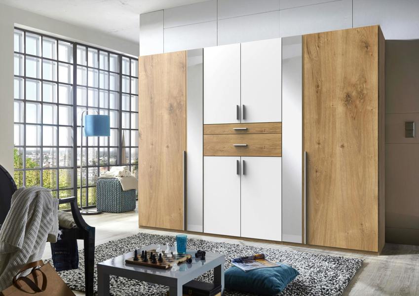 Odessa planked oak  6 Door Wardrobe