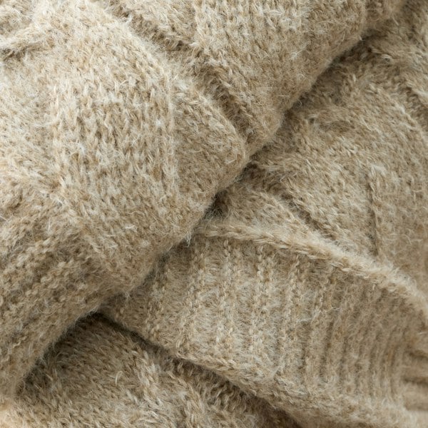 Bianca Cosy Soft Cable Knit Blanket Throw