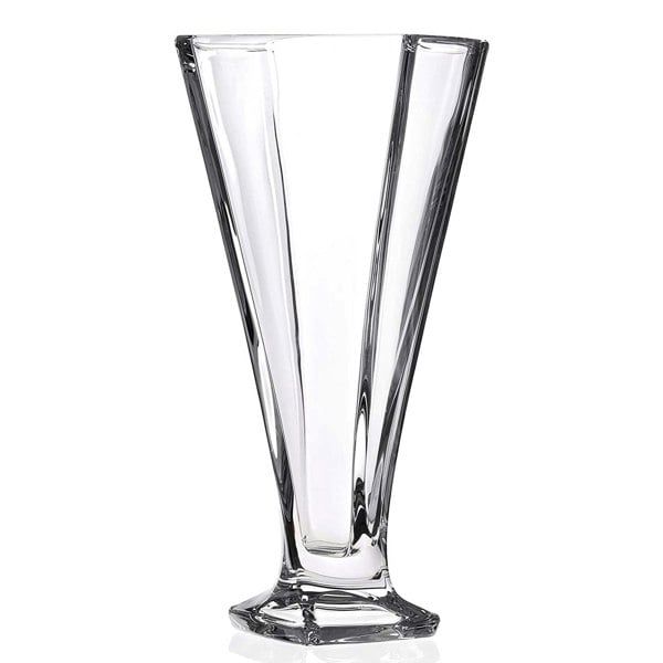 Diamante Quadro Medium Crystal Vase - 28cm