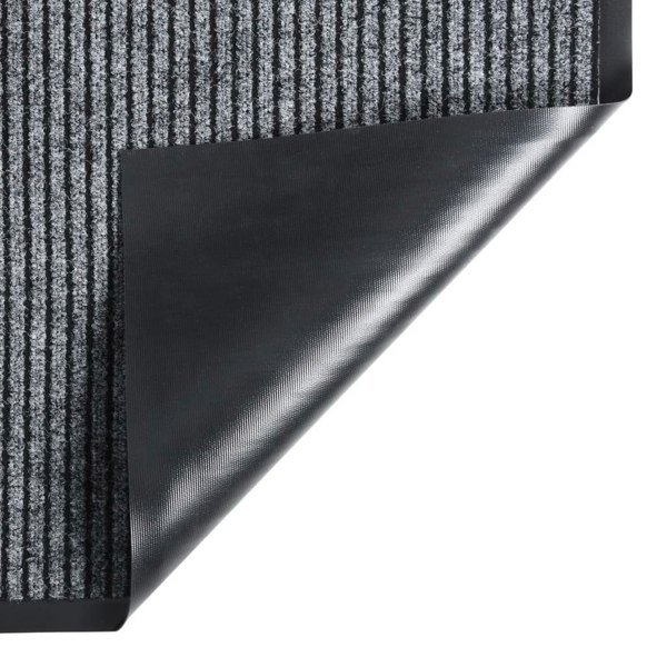 Berkfield Doormat Striped Grey 60x80 cm