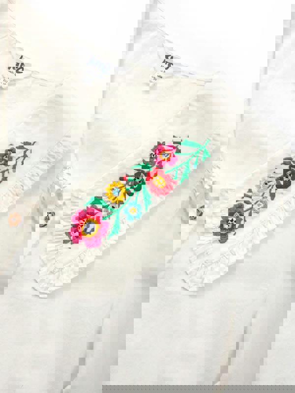 Kite Womens Organic Crendell Embroidered Collar Poplin Blouse