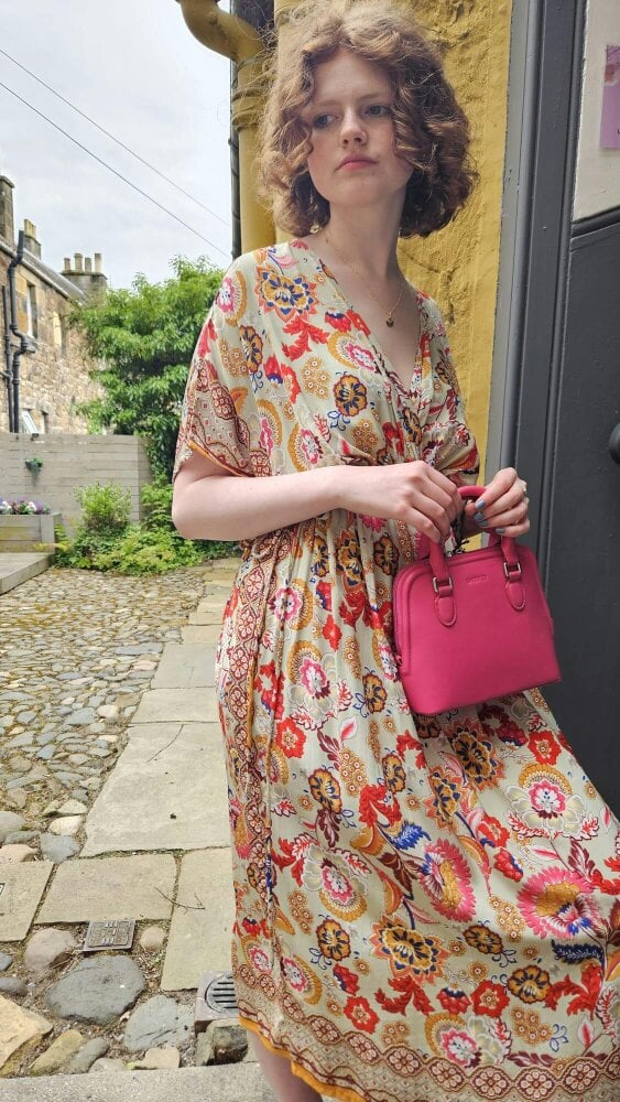 SADDLER KELLY Leather Zip Top Handbag  - Adjustable Strap, Phone Pocket, Crossbody or Handheld - RFID Protected