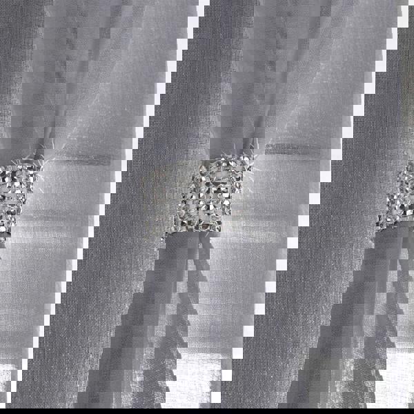 Luxury Living Linen Look Voile Ring Top Curtain Pair