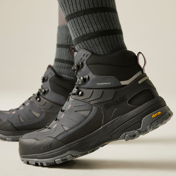 Regatta Womens Regen Walking Boots - Seal Grey/Dusty Rose