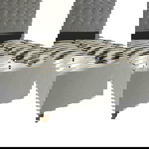 Dorel Home Aspen Upholstered Bed Velvet Light grey - King