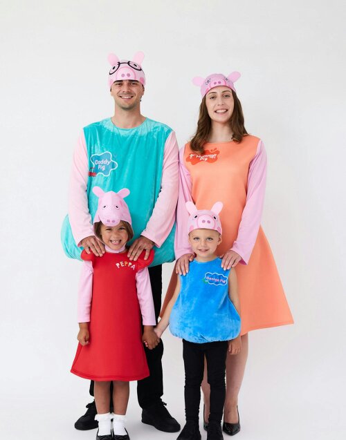 Vanilla Underground Peppa Pig Mens Blue Daddy Pig 2 Piece Costume
