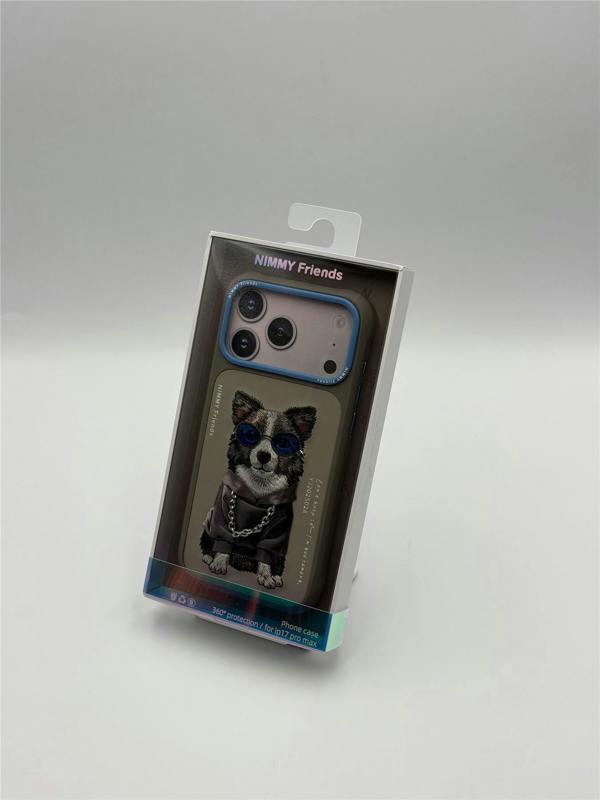 Nimmy Friends Nimmy Glasses Cool Dog Case with MagSafe for iPhone 17 Pro Max 6.9" Grey Blue - N-YJ-IP17-PRO-MAX-028
