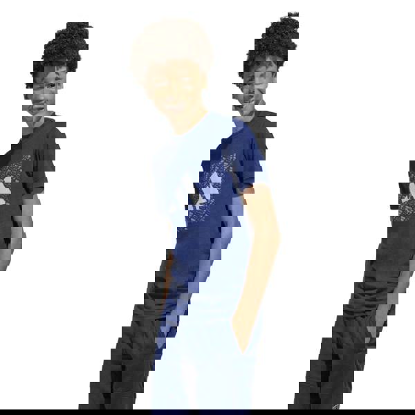 Adidas Childrens/Kids Monogram T-Shirt - Blue - 