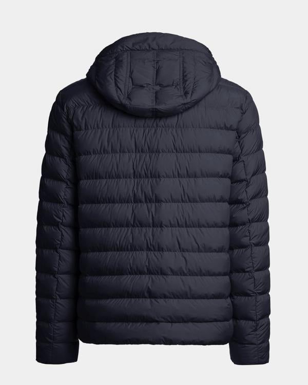 Parajumpers Last Minute Mens Down Jacket with Hood - Blue Navy 316, back