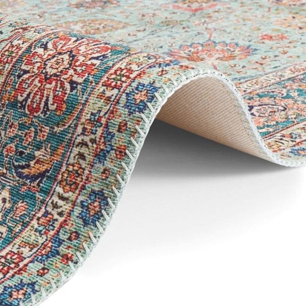 Keshan Maschad Oriental-Optic Jade Rug