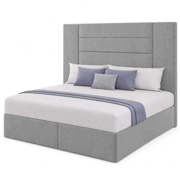 Great British Beds Hebden Divan Bed - Silver Plush