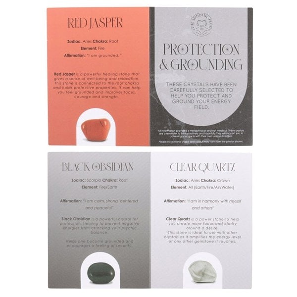 Serano Protection & Grounding Healing Crystal Set