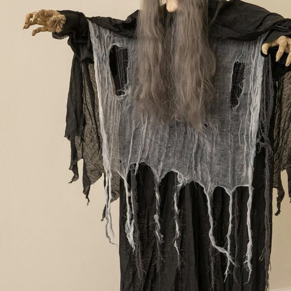 Samuel Alexander 1.84m Animated Cackling Halloween Witch with Green LED Eyes