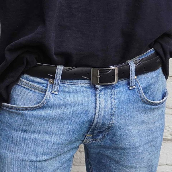 Paguro Slim Recycled Tyre Vegan Biker Belt