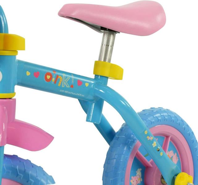 Peppa Pig 2 in 1 Kids Training Balance Bike - Blue/Pink