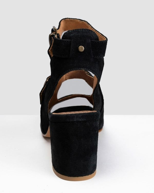 HUDSON LONDON Rona Suede Womens Heels - Black