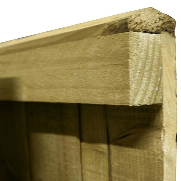 3 pack fence panel feather edge semi braced [w.6ft x h.4ft] 1