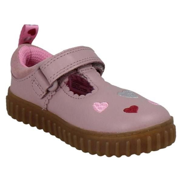 Clarks Girls Clarks T-Bar Shoes Cove Heart T