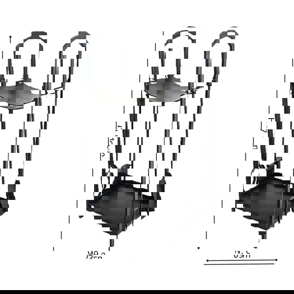 Ivyline Curved Log Holder with Companion Set
