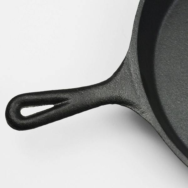 Toque Frying Pan Non Stick Cast Iron 30cm Steak Skillet Round BBQ Grill Camping