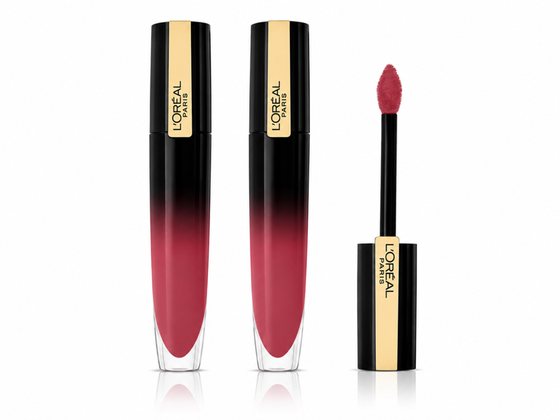 L'Oréal Paris 2 x L'Oreal Brilliant Signature Liquid Lipstick 6.4ml - 302 Be Outstanding