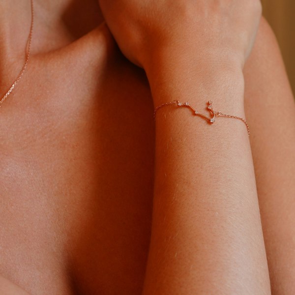 Gold Trip Gemini Zodiac Constellation Bracelet