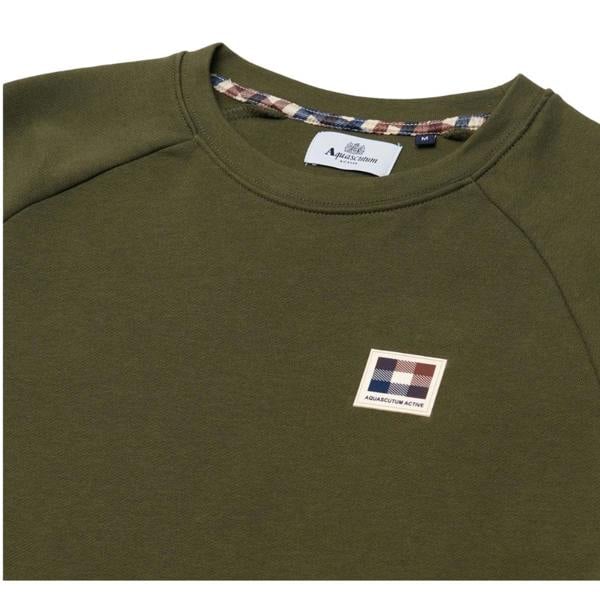 Aquascutum Active Patch Crewneck Army Green S