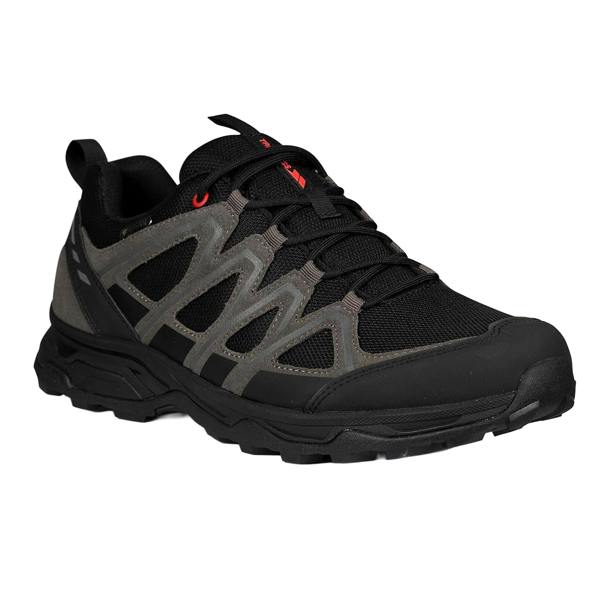 Trespass Mens Carraig Suede Walking Shoes - Black/Grey - 