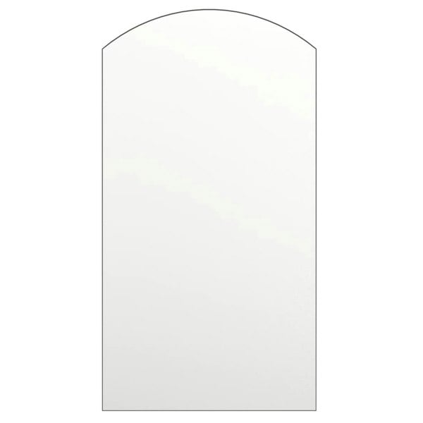 Berkfield Mirror with LED Lights 90x45 cm Glass Arch