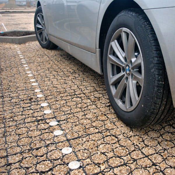True Products TruePave Shed Base Kit - Interlocking Plastic Grids With Weed Fabric
